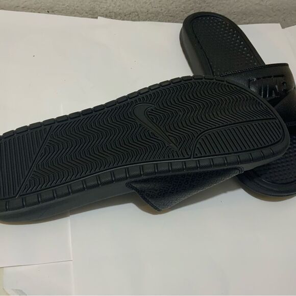 NIKE Men's Benassi Just Do It Black Slide Sandal size 10 - Picture 5 of 7